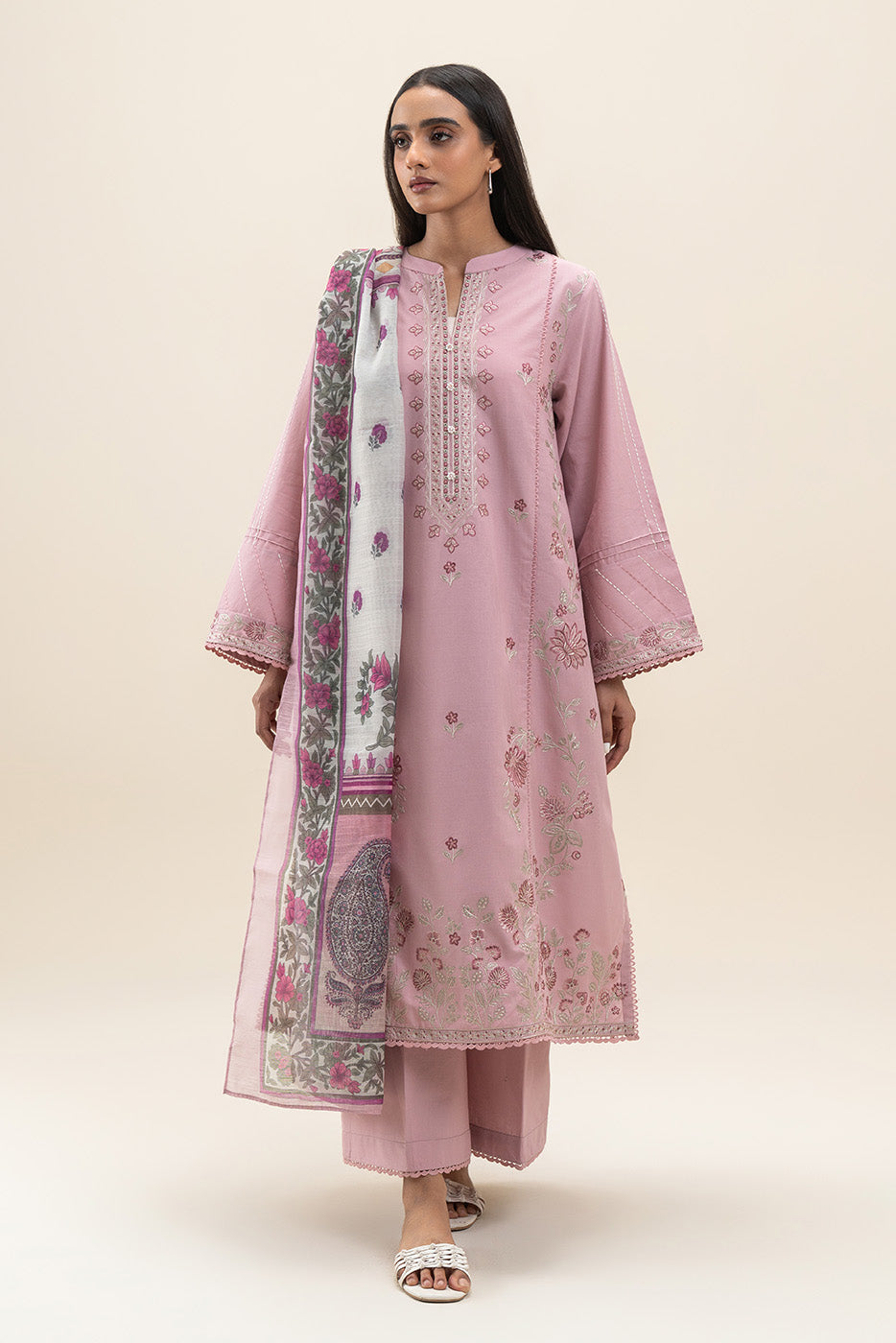 3 PIECE EMBROIDERED LAWN SUIT-DUSK GLAM (UNSTITCHED)