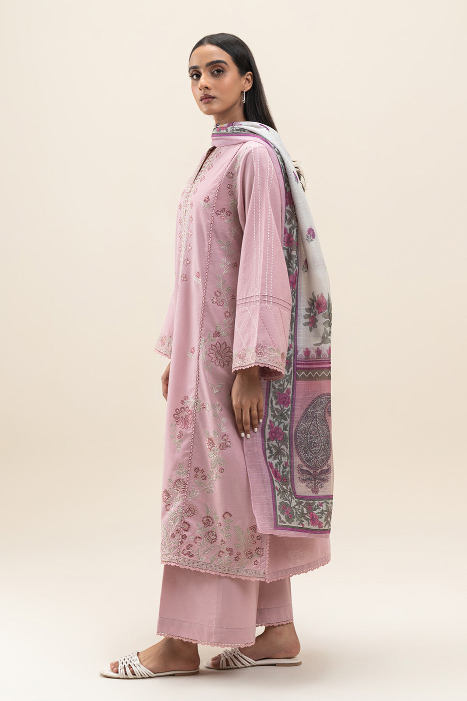 3 PIECE EMBROIDERED LAWN SUIT-DUSK GLAM (UNSTITCHED)