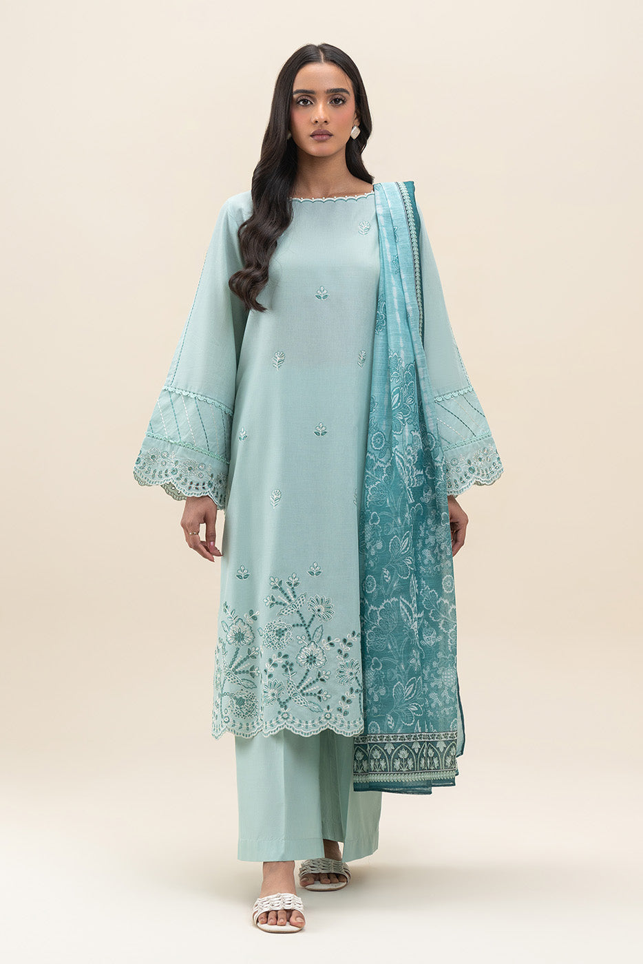 3 PIECE EMBROIDERED LAWN SUIT-VERDANT MEADOW (UNSTITCHED)