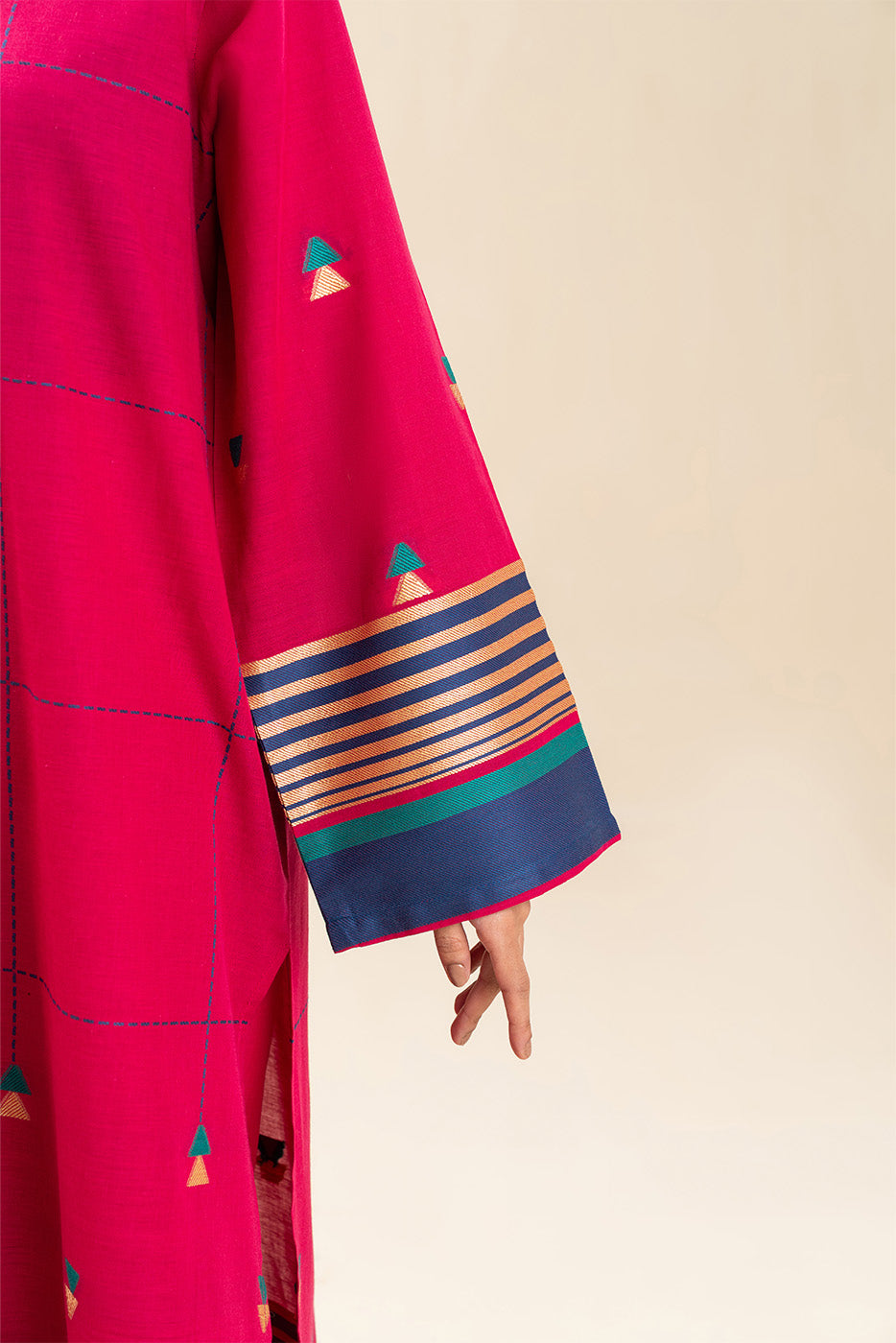3 PIECE EMBROIDERED JACQUARD SUIT (PRET)