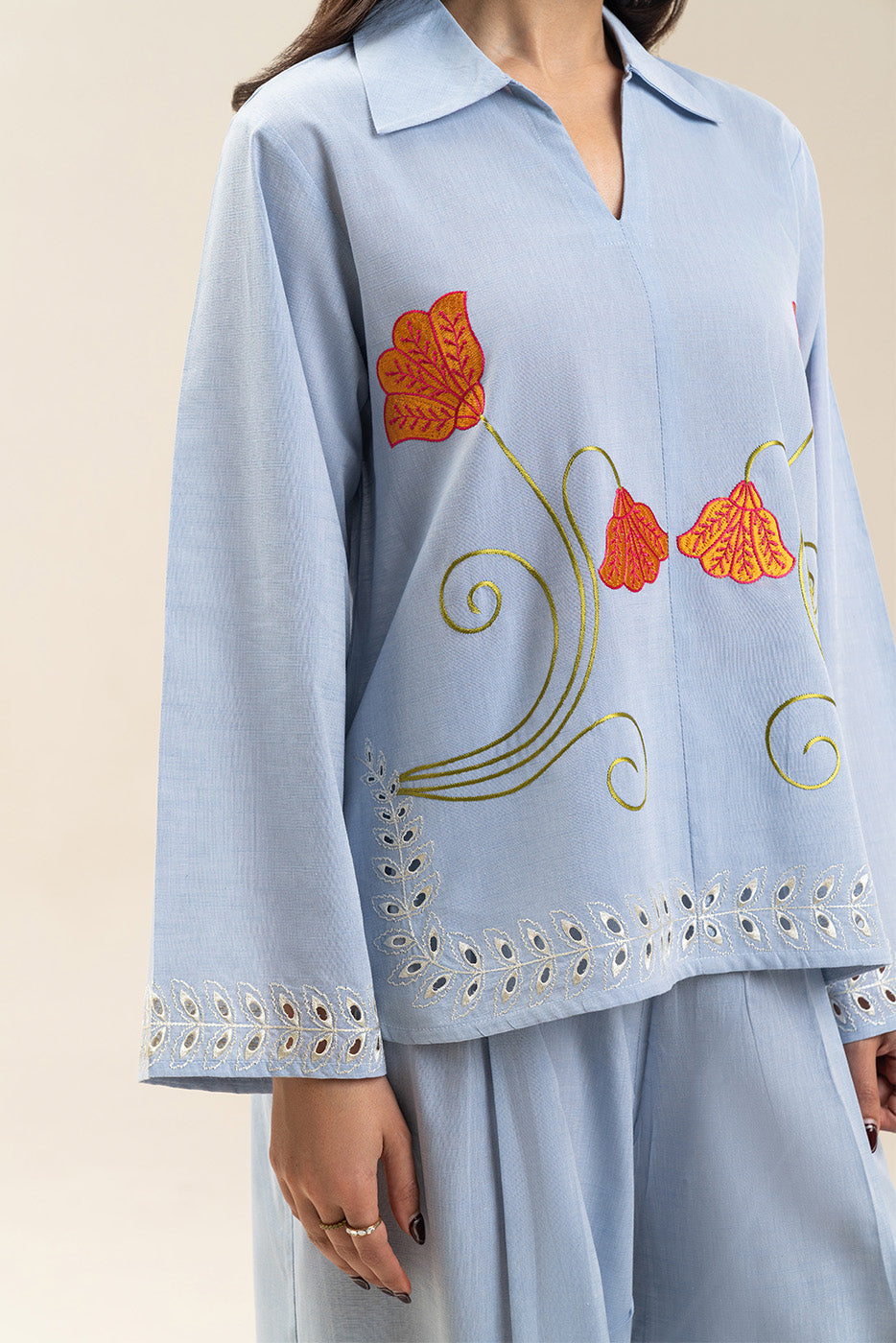 EMBROIDERED CO-ORD SET (FLOW)