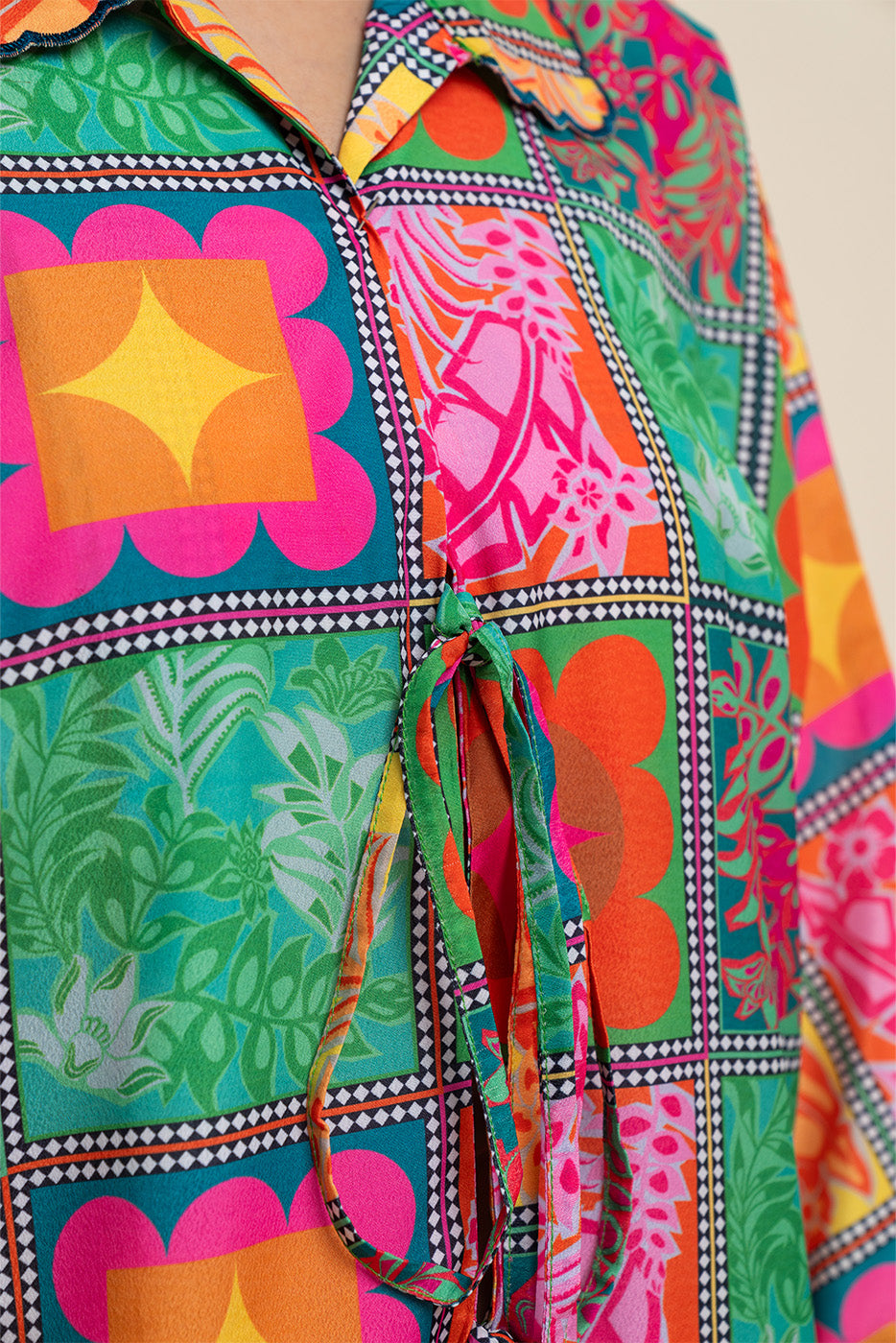 2 PIECE PRINTED SILK CO-ORD SET (FLOW)