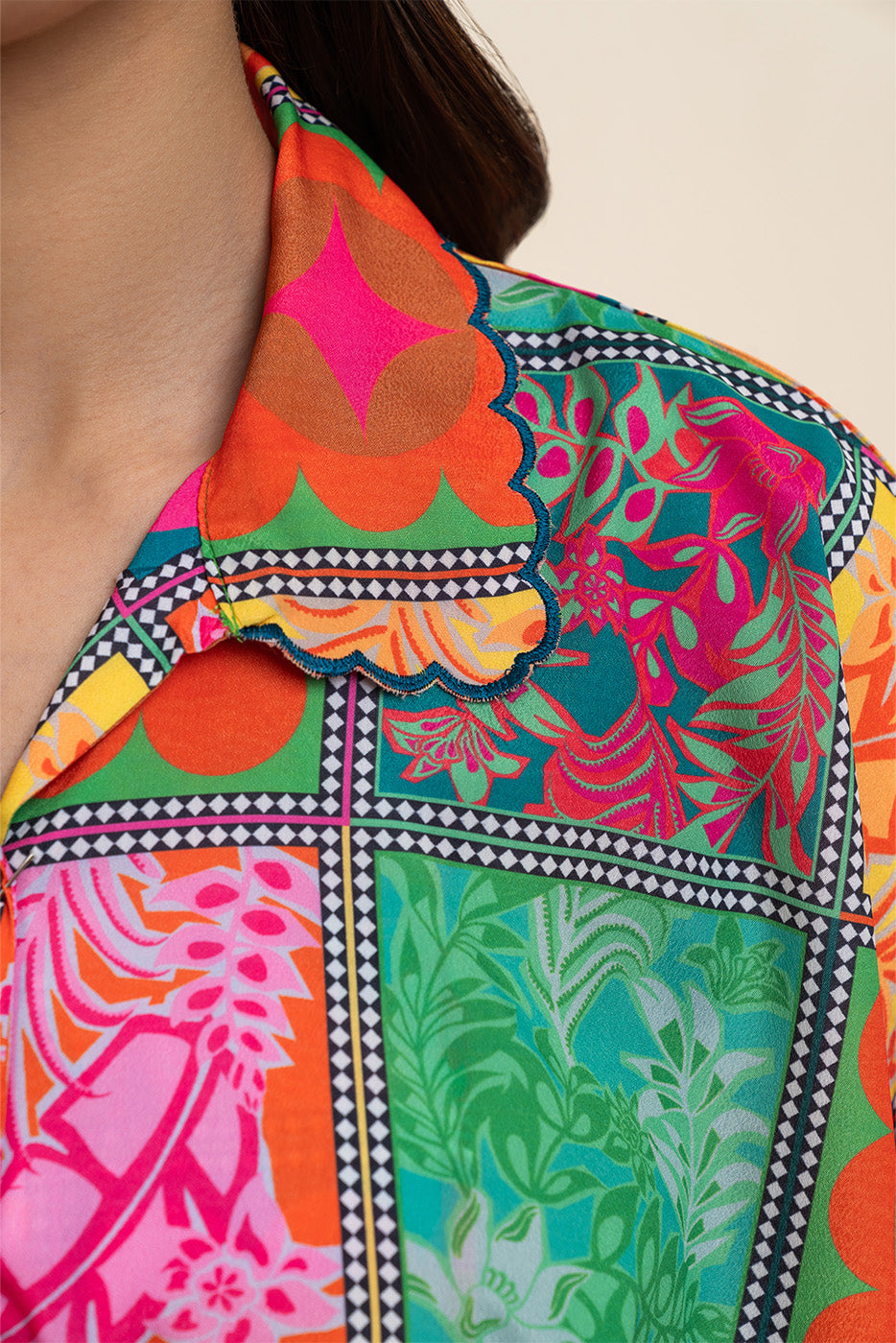 2 PIECE PRINTED SILK CO-ORD SET (FLOW)