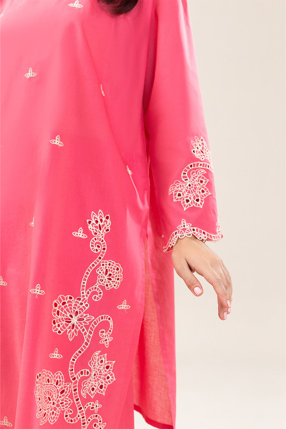 2 PIECE EMBROIDERED LAWN SUIT (PRET)