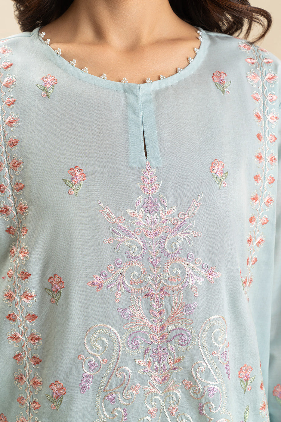 2 PIECE EMBROIDERED LAWN SUIT (PRET)