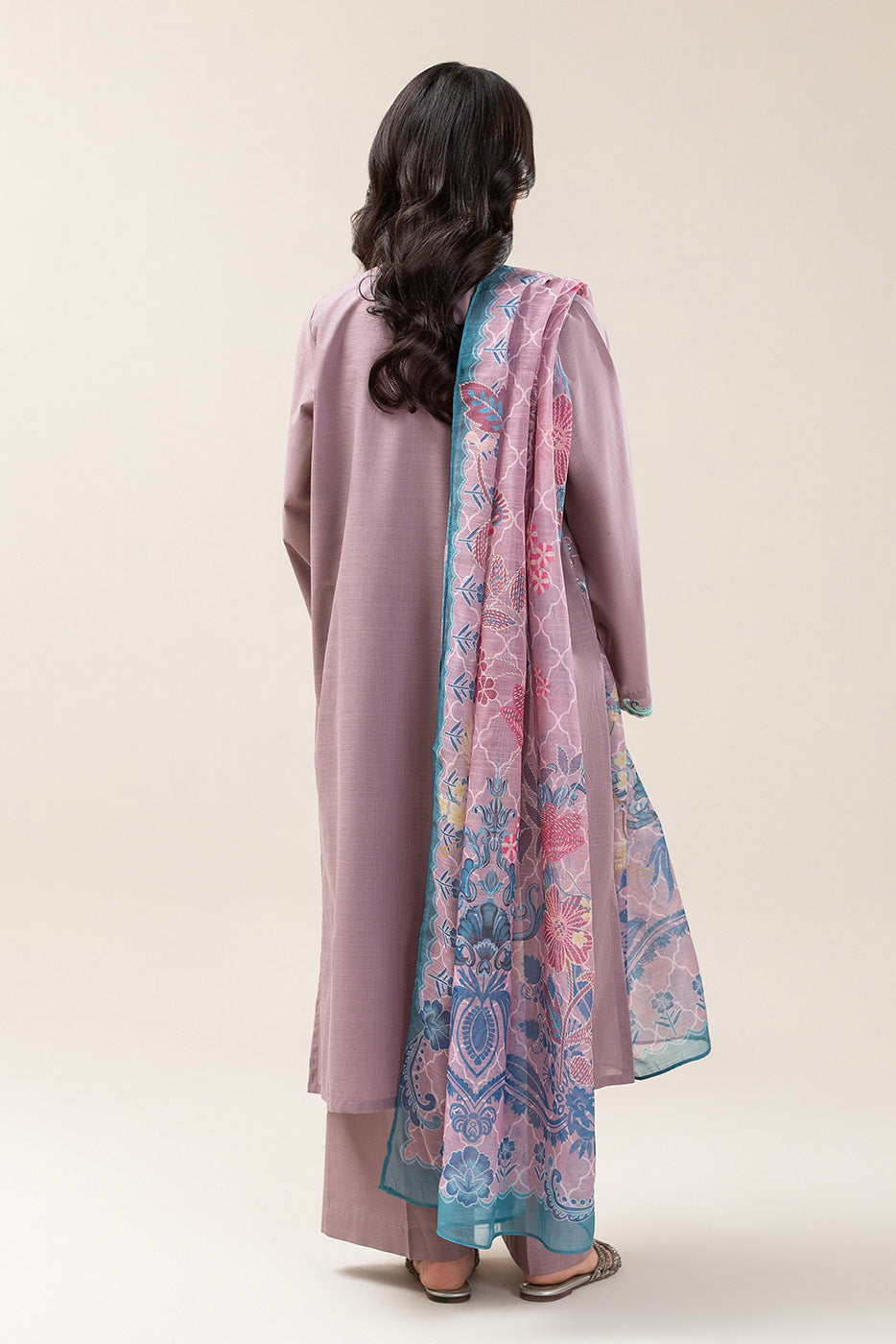 3 PIECE EMBROIDERED TWO WAY SLUB SUIT (PRET)