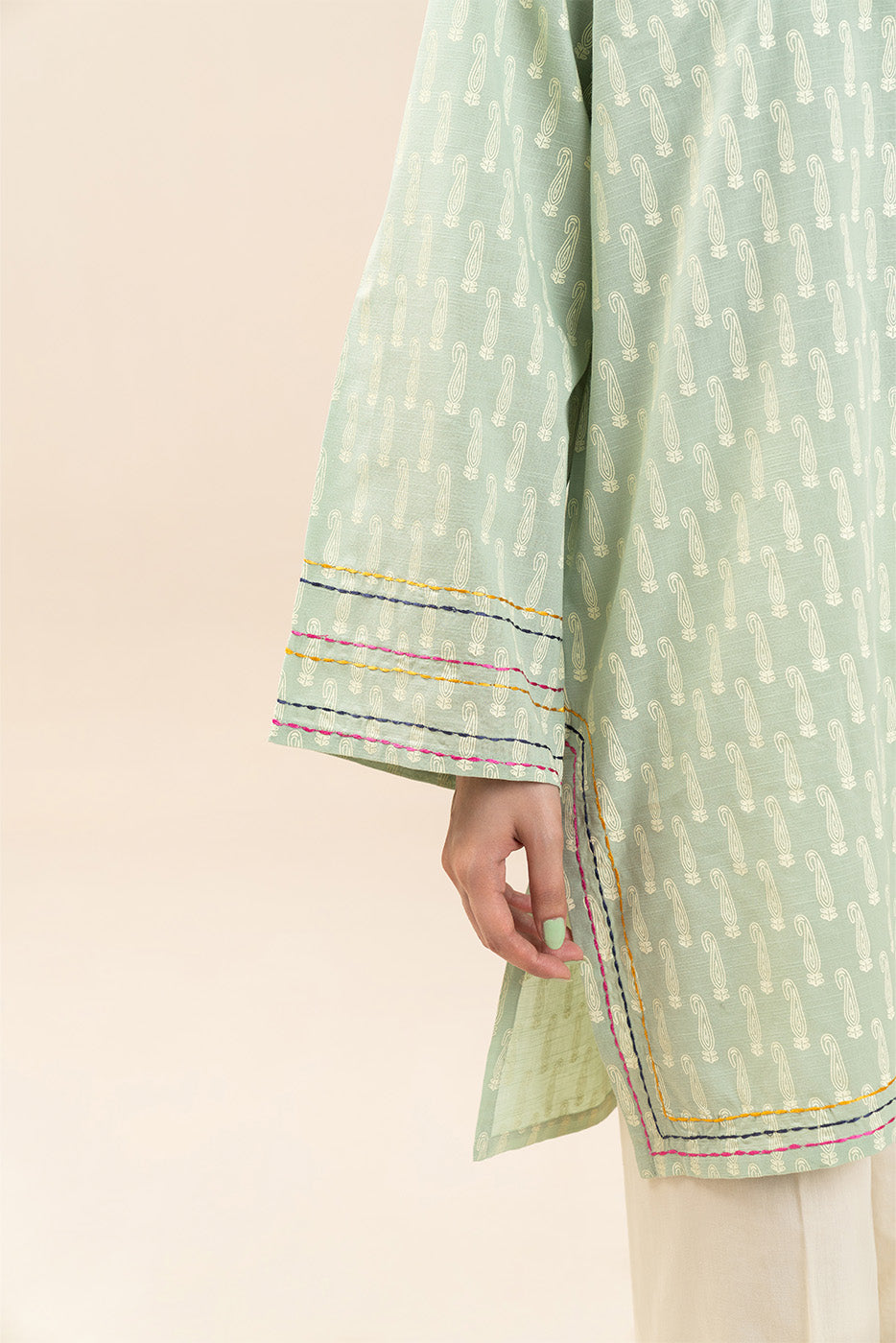 PRINTED SLUB SHIRT (PRET)