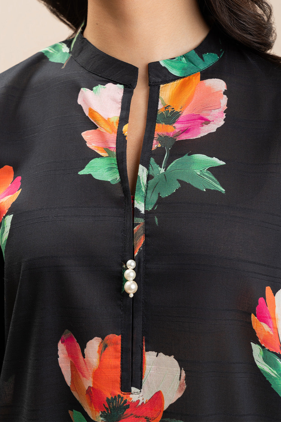 PRINTED DORIA LAWN SHIRT (PRET)