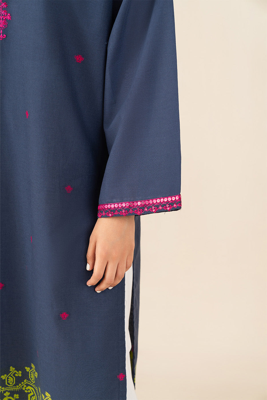 EMBROIDERED JACQUARD SHIRT (PRET)