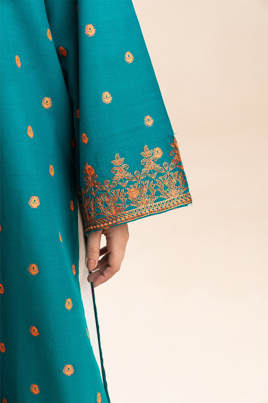 EMBROIDERED JACQUARD SHIRT (PRET)
