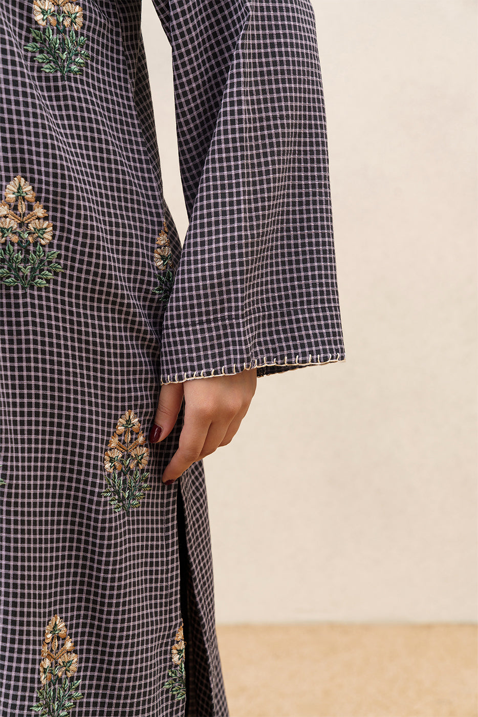 EMBROIDERED YARN DYED SHIRT (PRET)