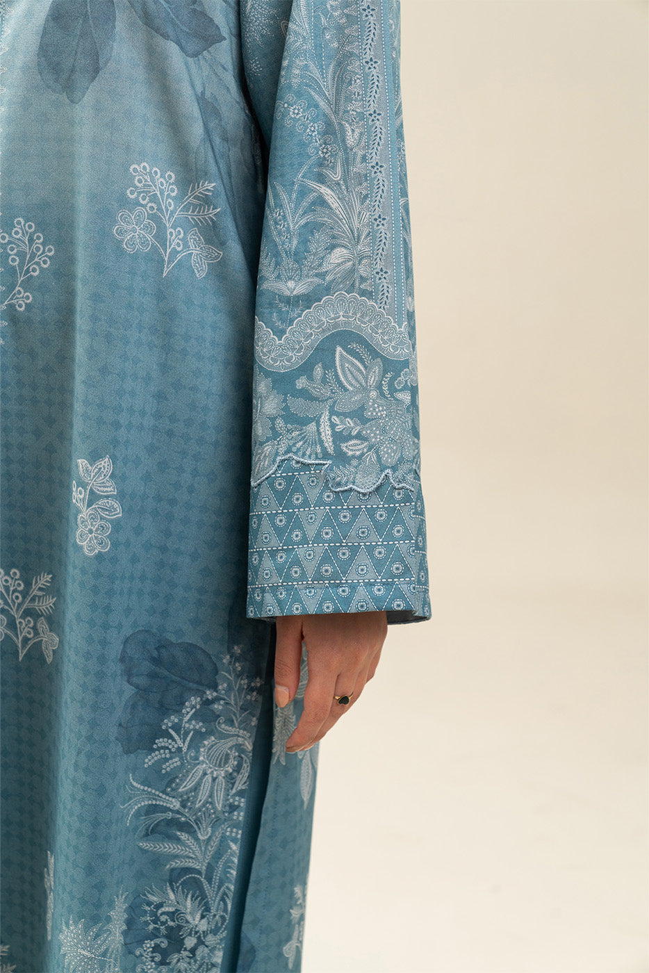 3 PIECE PRINTED LAWN SUIT-LAPIS HILL (UNSTITCHED)