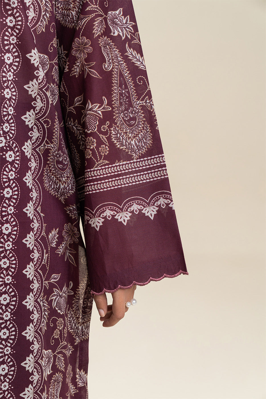 3 PIECE PRINTED LAWN SUIT-CRIMSON HERB (UNSTITCHED)