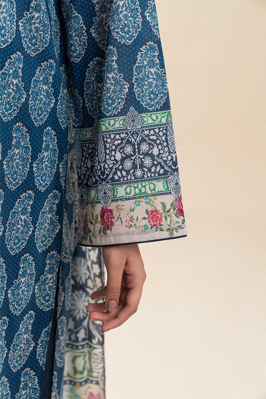 3 PIECE PRINTED LAWN SUIT-HERITAGE HAZE (UNSTITCHED)