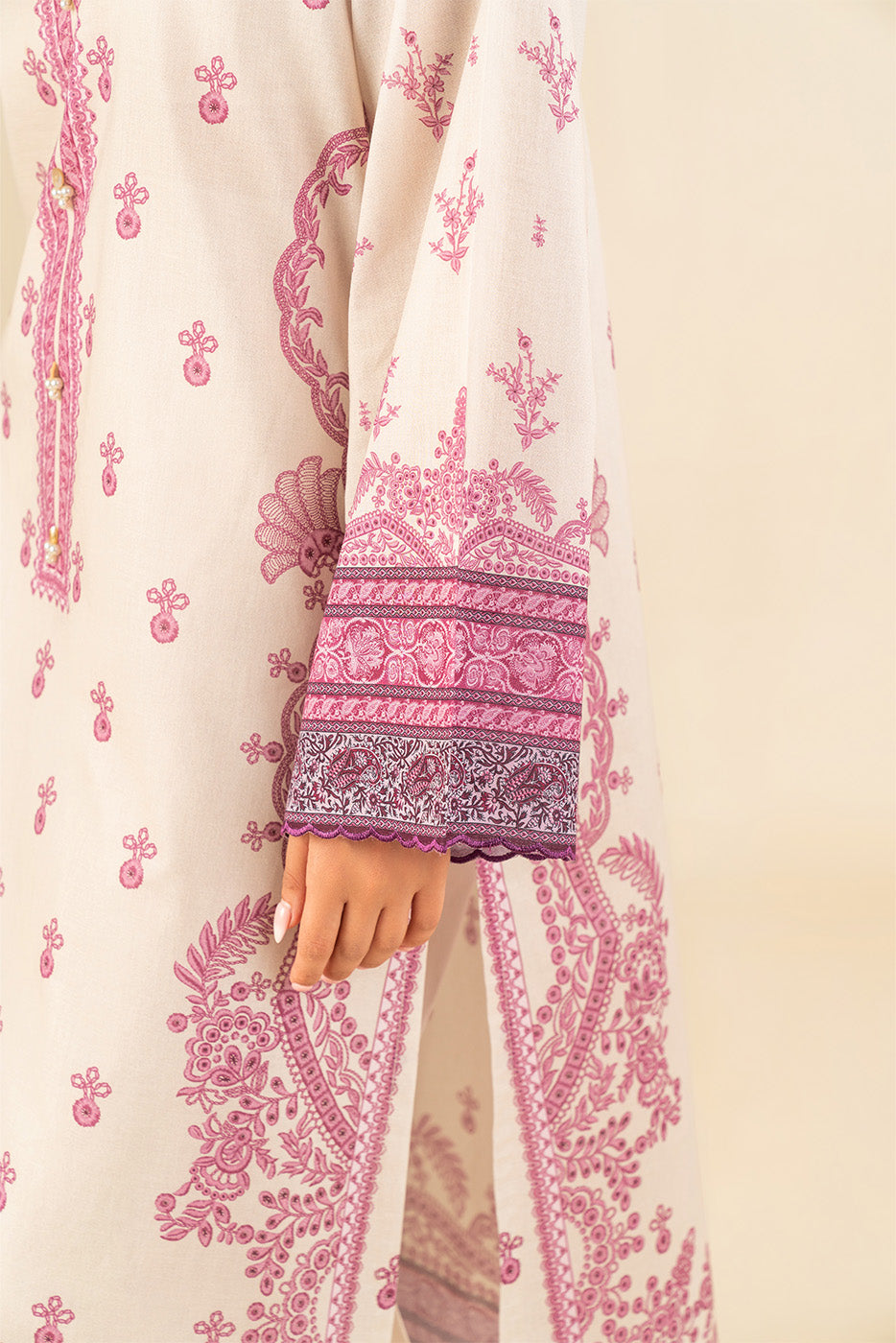 3 PIECE PRINTED LAWN SUIT-ORNATE MEADOW (UNSTITCHED)