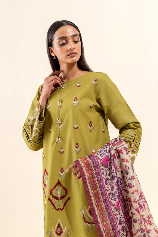2 PIECE EMBROIDERED LAWN SUIT-TRIBAL CHARM (UNSTITCHED)