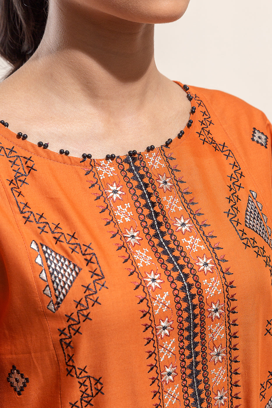 2 PIECE EMBROIDERED LAWN SUIT-RADIANT TRIBE (UNSTITCHED)
