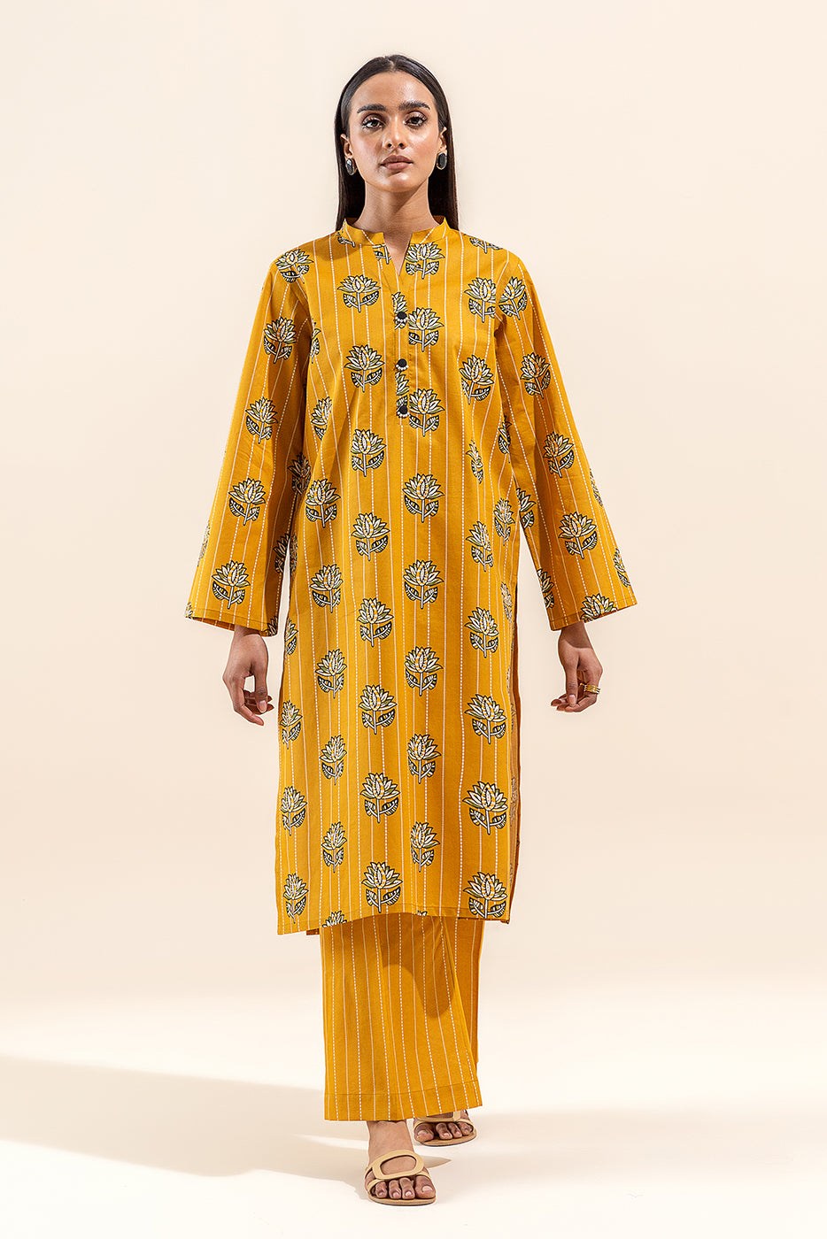 2 PIECE PRINTED LAWN SUIT-DANDELION BREEZE (UNSTITCHED)