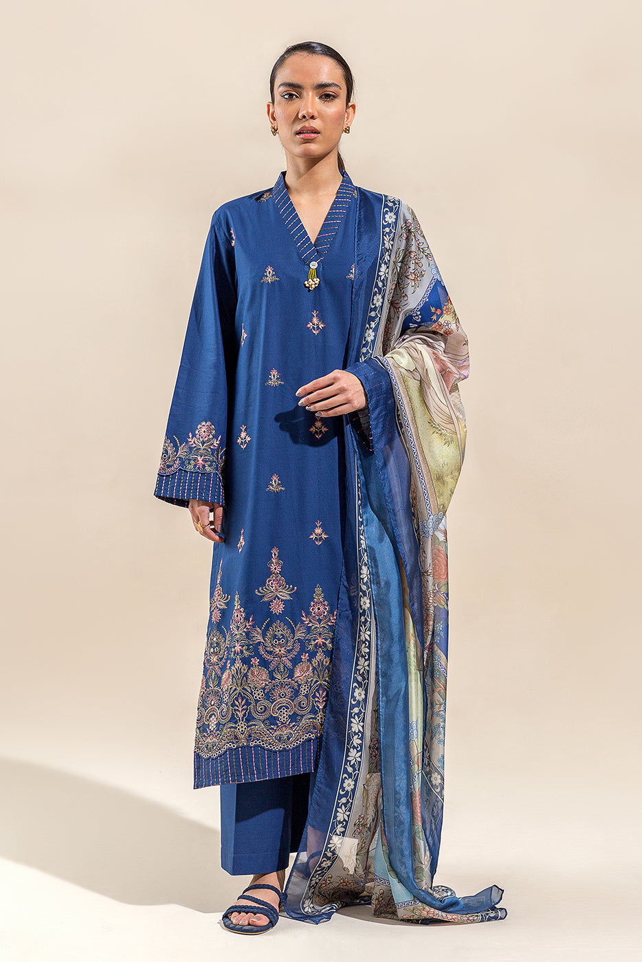 3 PIECE EMBROIDERED LAWN SUIT-TWILLIGHT BLOOM (UNSTITCHED)