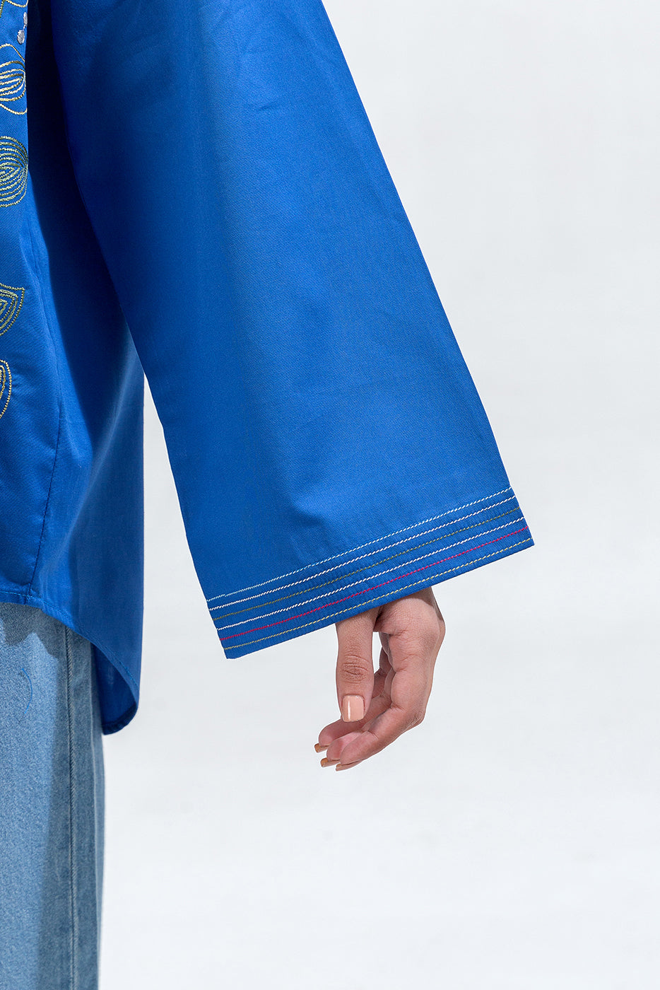 EMBROIDERED CAMBRIC TOP (PRET)