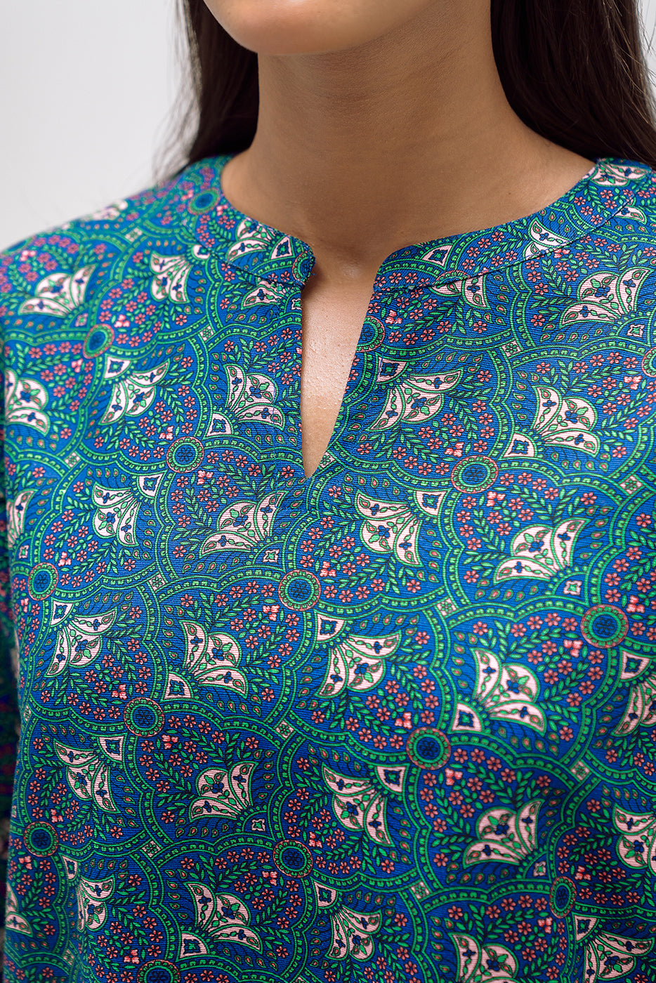 PRINTED CAMBRIC SHIRT (PRET)