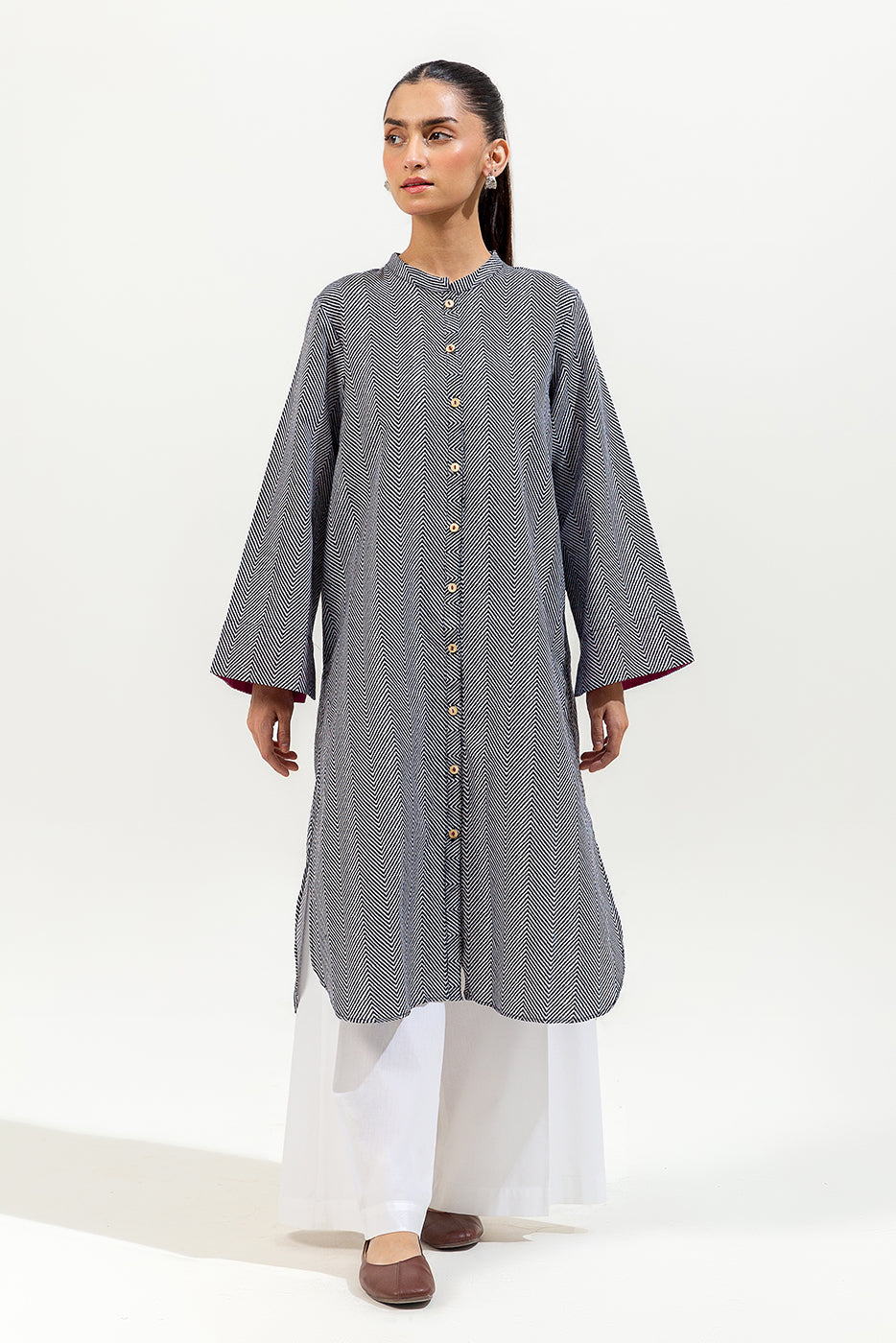 BASIC KHADDAR SHIRT (PRET)