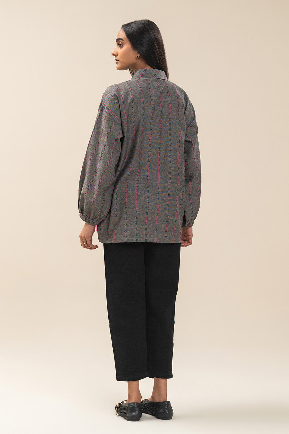 EMBROIDERED DOBBY TOP (PRET)