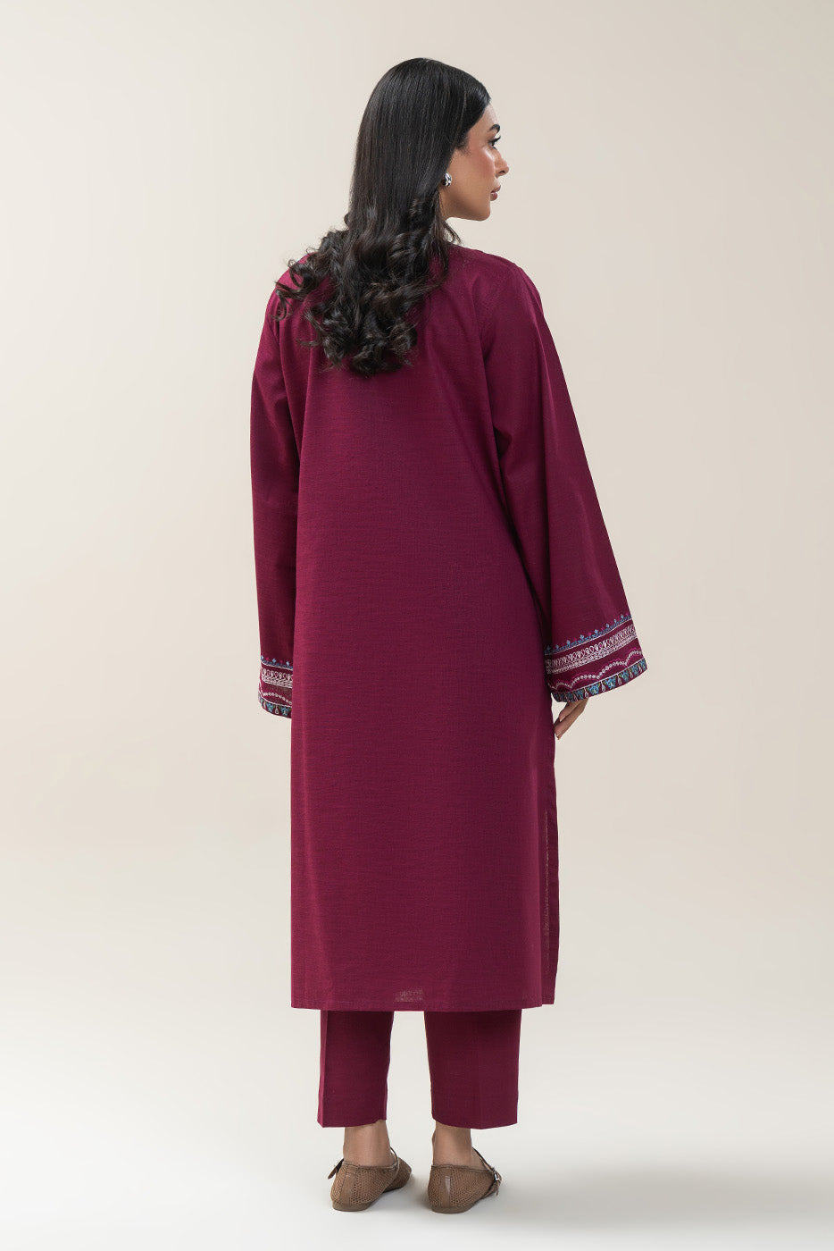 2 PIECE EMBROIDERED KHADDAR SUIT (PRET)