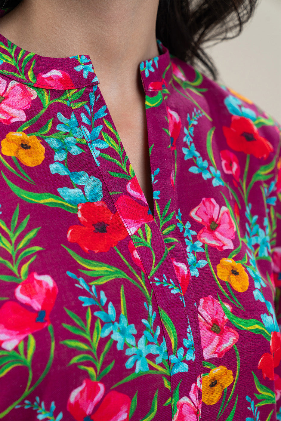 PRINTED KHADDAR SHIRT (PRET)