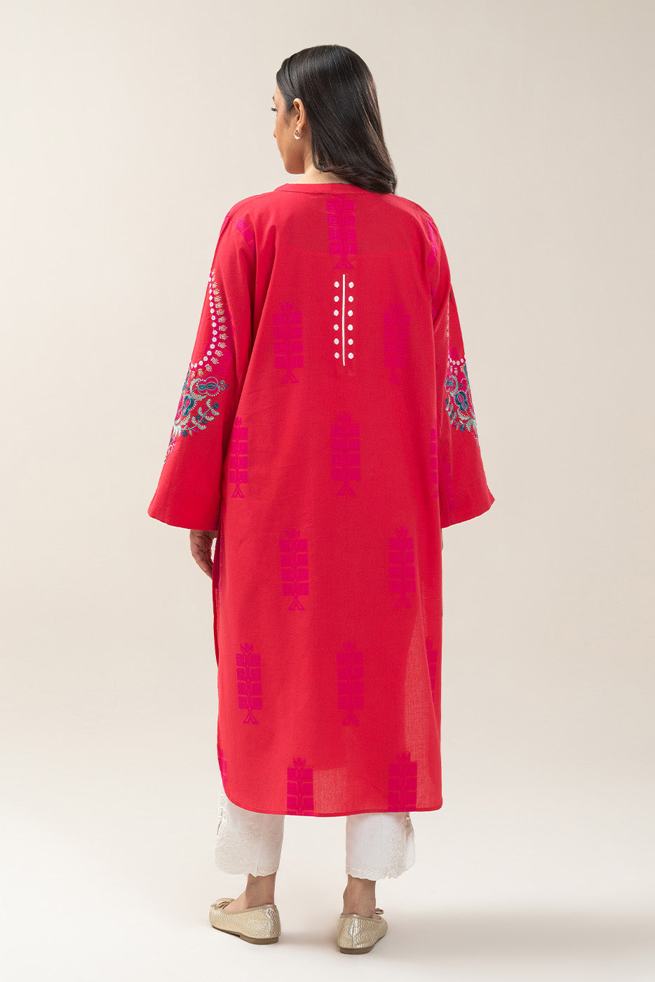 EMBROIDERED JACQUARD SHIRT (PRET)