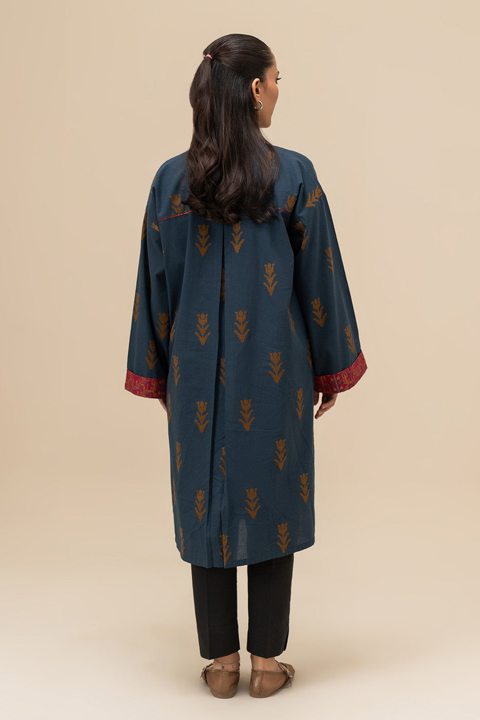 EMBROIDERED JACQUARD SHIRT (PRET)