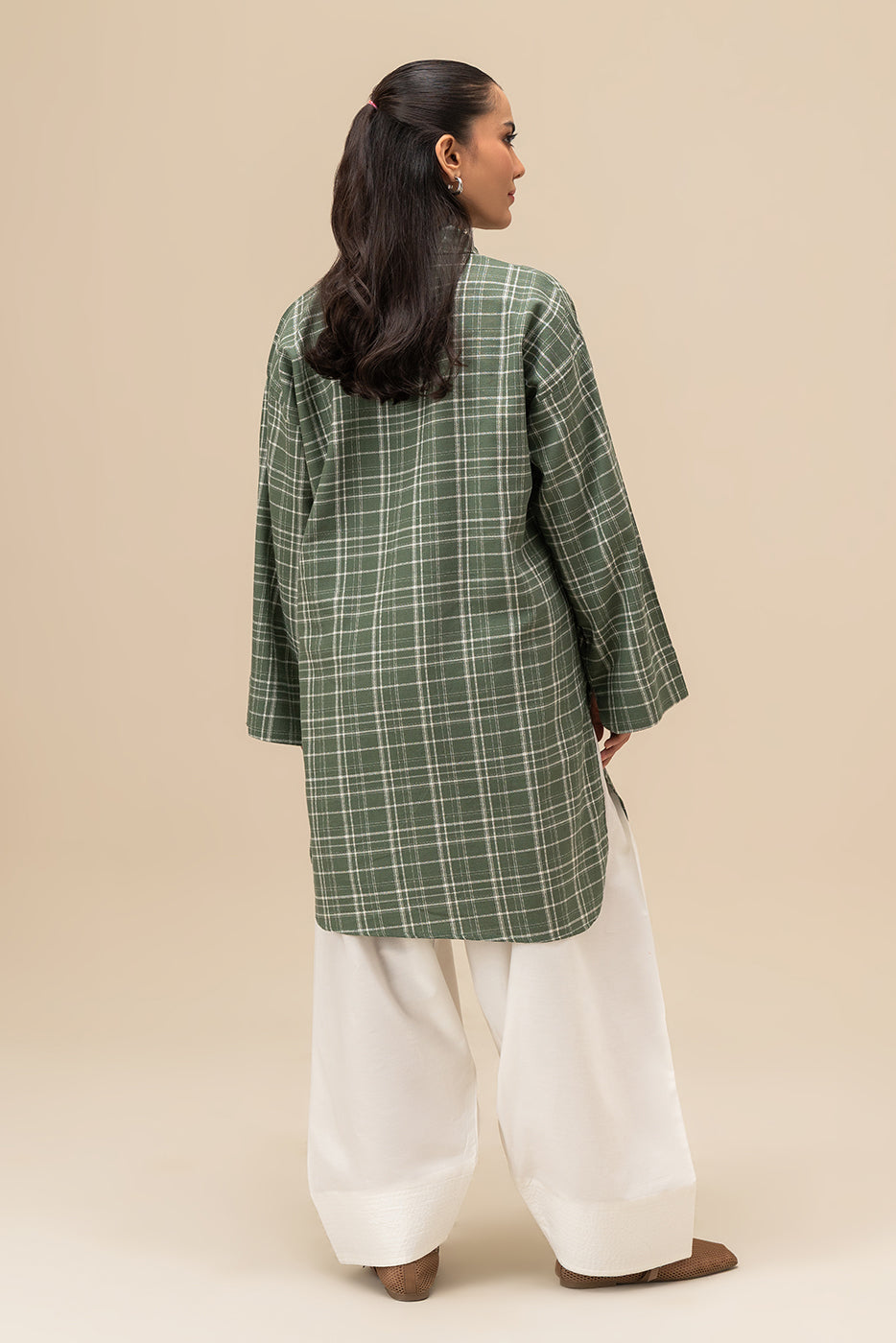 EMBROIDERED DOBBY SHIRT (PRET)