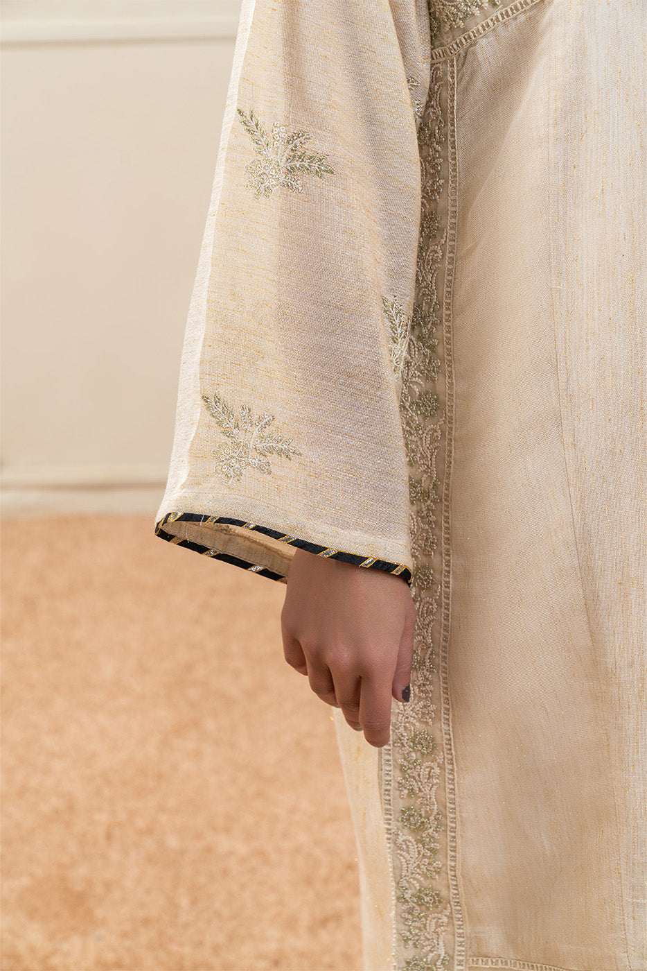 EMBROIDERED DYED SUIT (PRET)