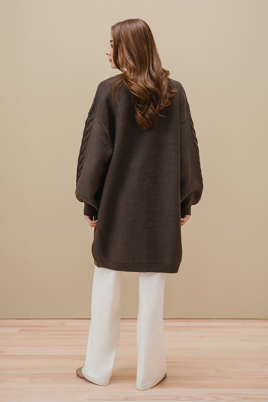 CABLE KNIT SHRUG