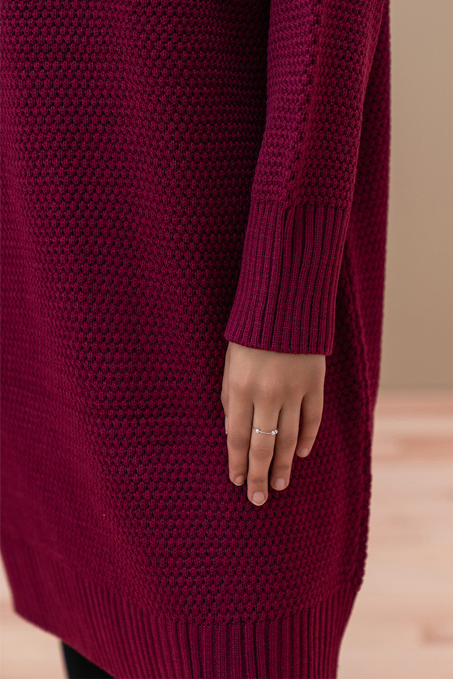 MOCK NECK SHORT LENGTH DRESS