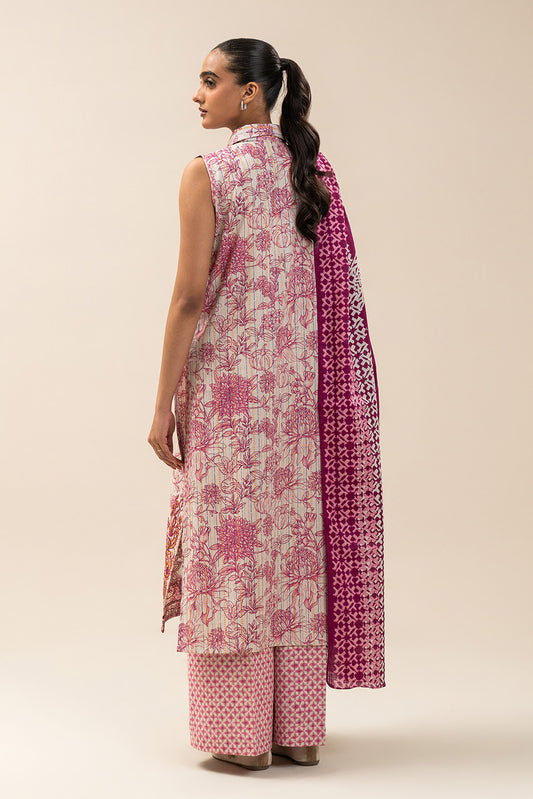 3 PIECE EMBROIDERED KHADDI JQ SUIT-BLUSH GRACE (UNSTITCHED)