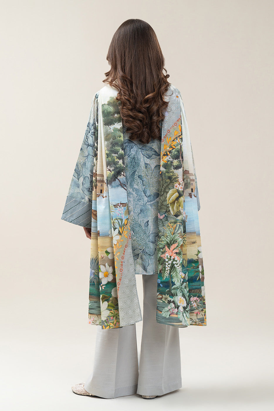 3 PIECE PRINTED SLUB KHADDAR SUIT-WHISPER BLUE (UNSTITCHED)