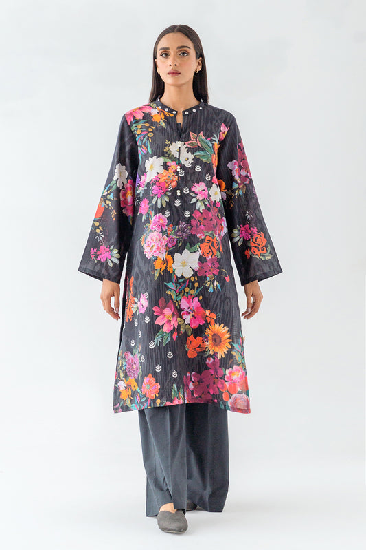 1 PIECE - PRINTED KHADDAR SHIRT - ENCHANTING BOUQUET (UNSTITCHED)