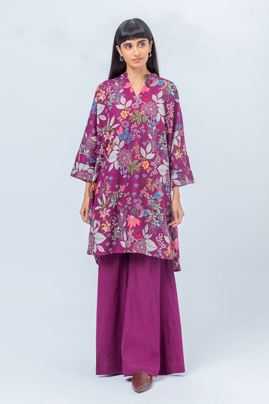 2 PIECE - PRINTED KHADDAR SUIT - FLORAL MELODY (UNSTITCHED)