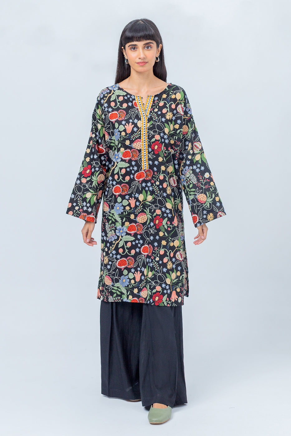 2 PIECE - PRINTED KHADDAR SUIT - FRUITY CHARM (UNSTITCHED)