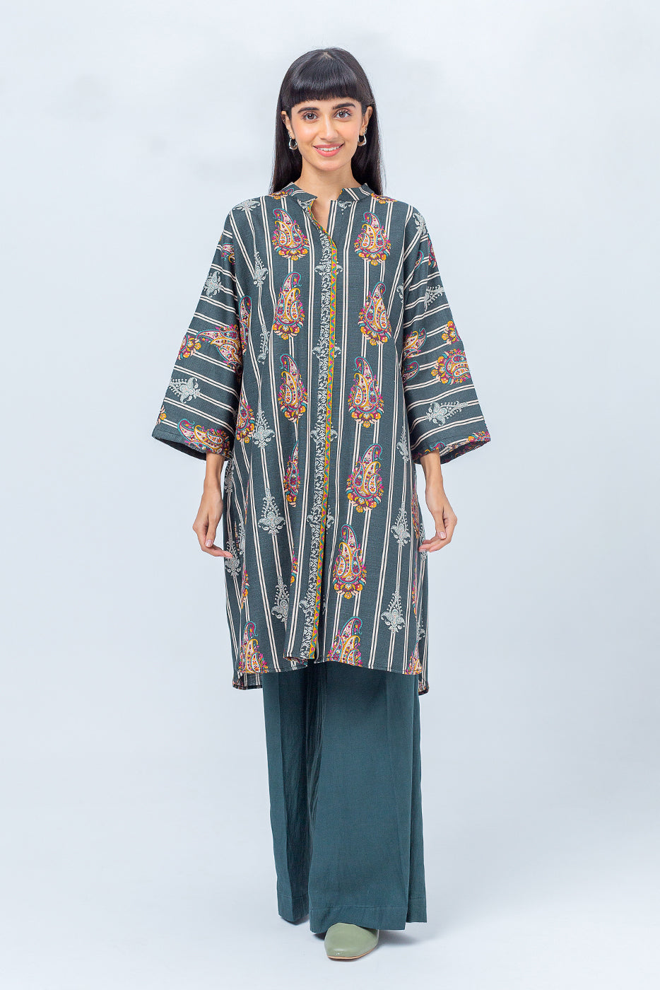 2 PIECE - PRINTED KHADDAR SUIT - TRADITIONAL CHARM (UNSTITCHED)