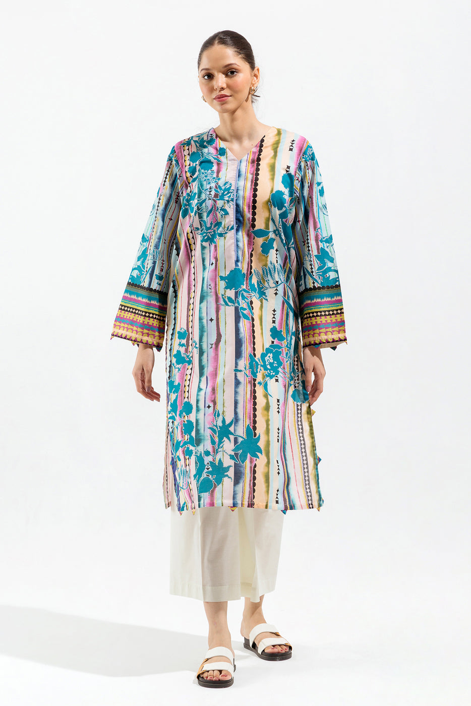 1 PIECE - PRINTED LAWN SHIRT - DAZZLE DREAM