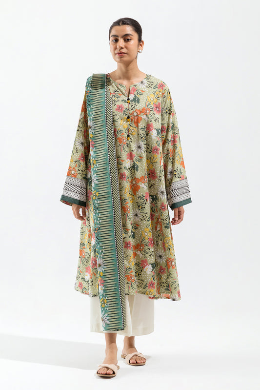 2 PIECE - PRINTED LAWN SUIT - DREAMY AURORA