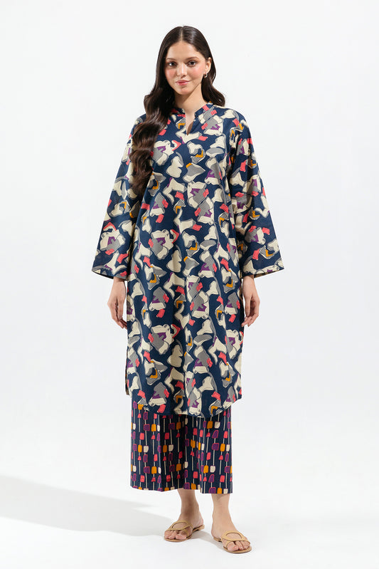 2 PIECE - PRINTED LAWN SUIT - MIDNIGHT MOSAIC