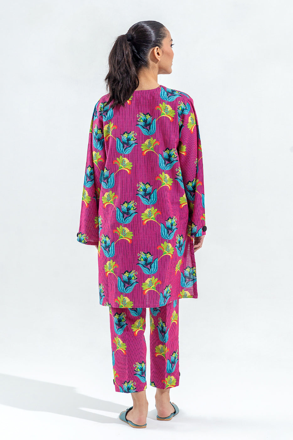 2 PIECE PRINTED SLUB KHADDAR SUIT (PRET)