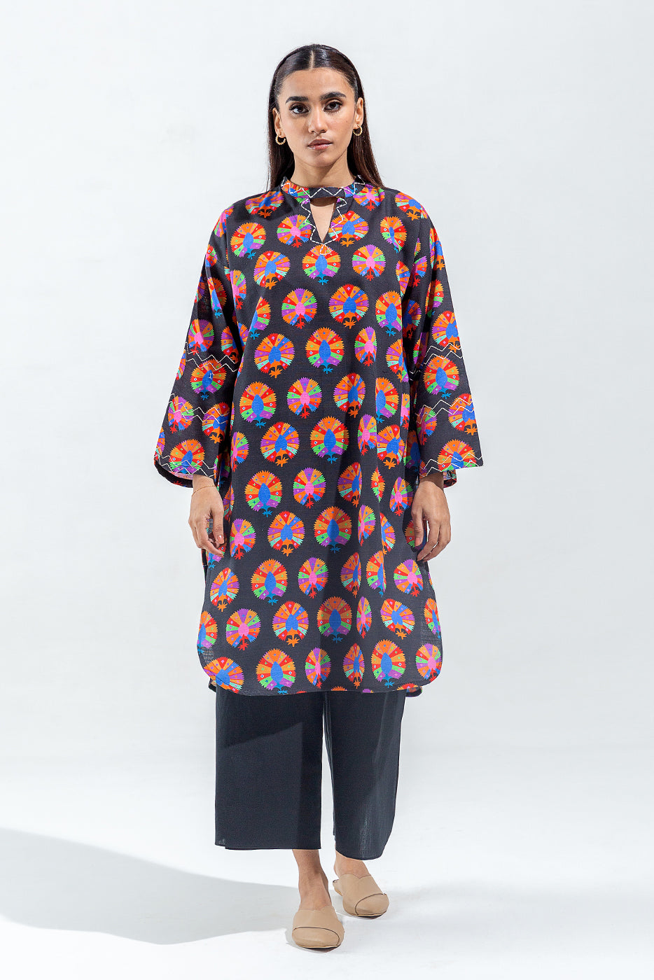 2 PIECE PRINTED KHADDAR SUIT (PRET)