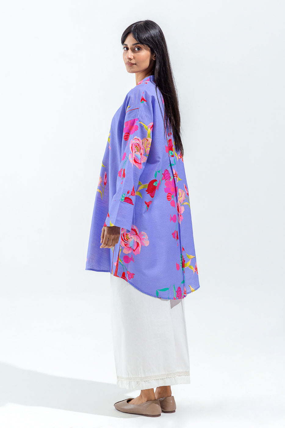 BASIC SLUB KHADDAR SHIRT (PRET)