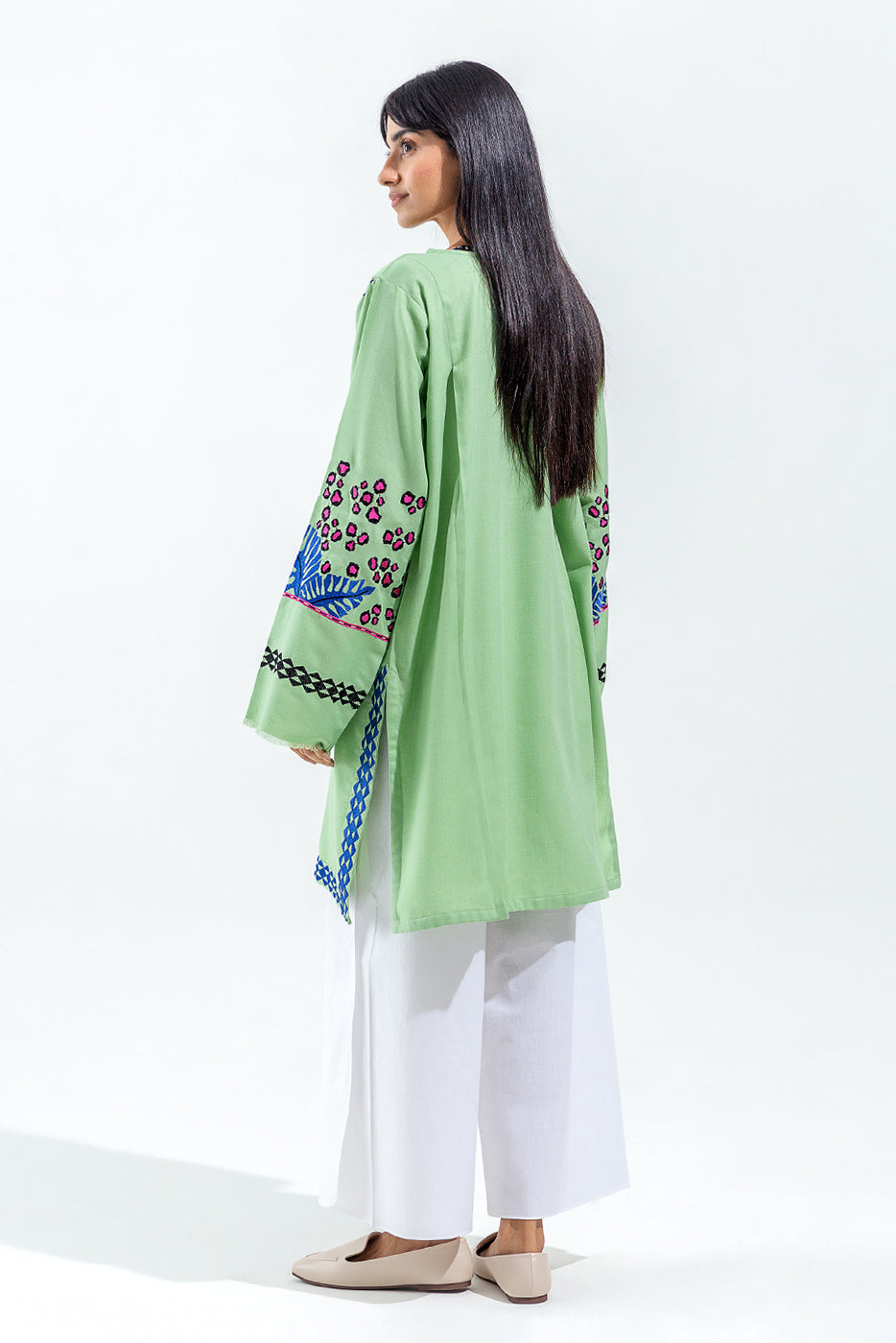 EMBROIDERED TWILL SHIRT (PRET)