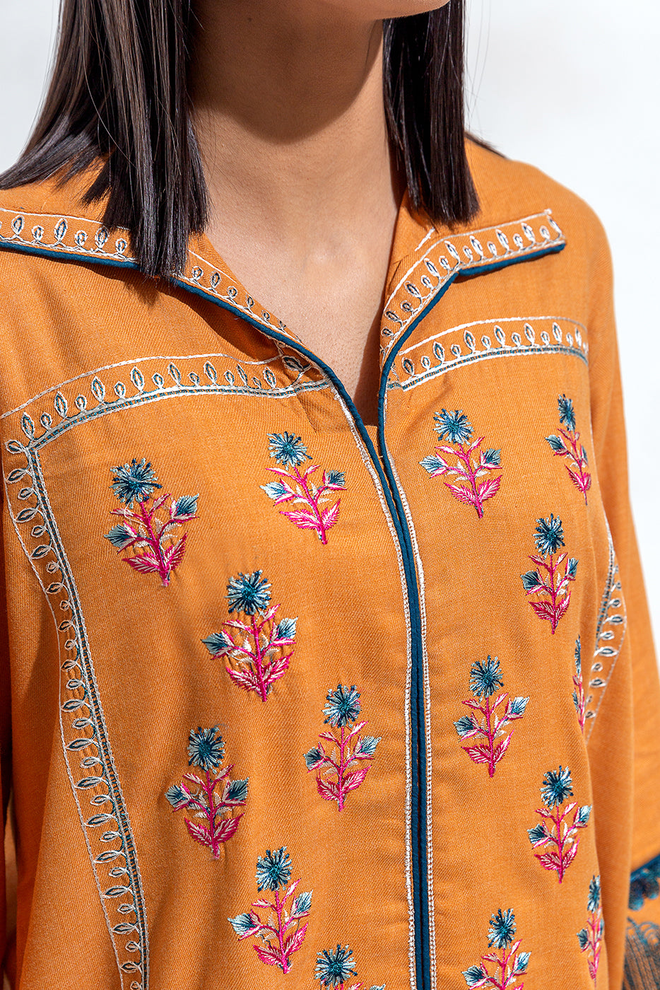 EMBROIDERED TWILL SHIRT(PRET)