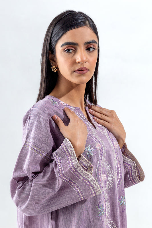 EMBROIDERED YARN DYED SHIRT(PRET)